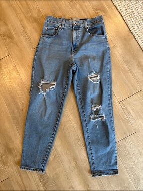 Levi's Silver Tab Mom Jeans High-Rise Distressed Jeans Size 29